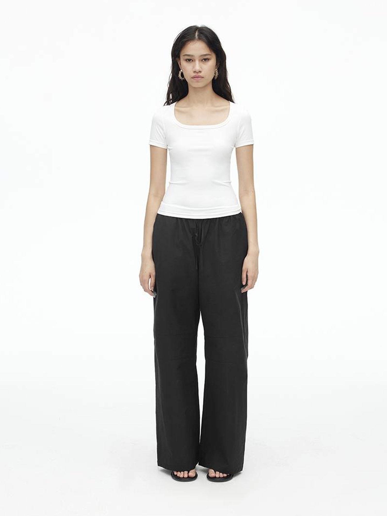 AFTADAWN Airy U Neck Motion Tee UV Cool Stretch Fit