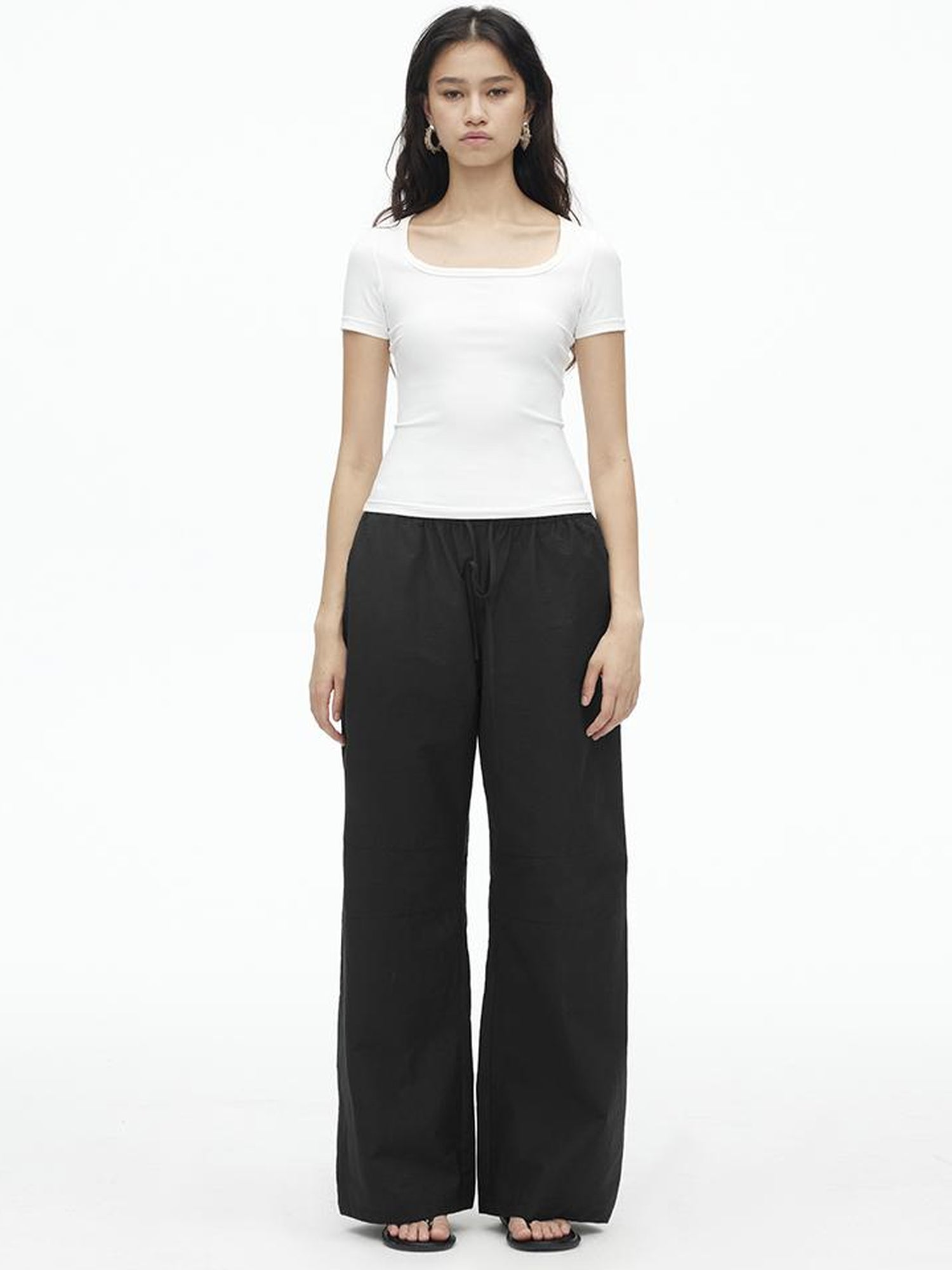 AFTADAWN Airy U Neck Motion Tee UV Cool Stretch Fit