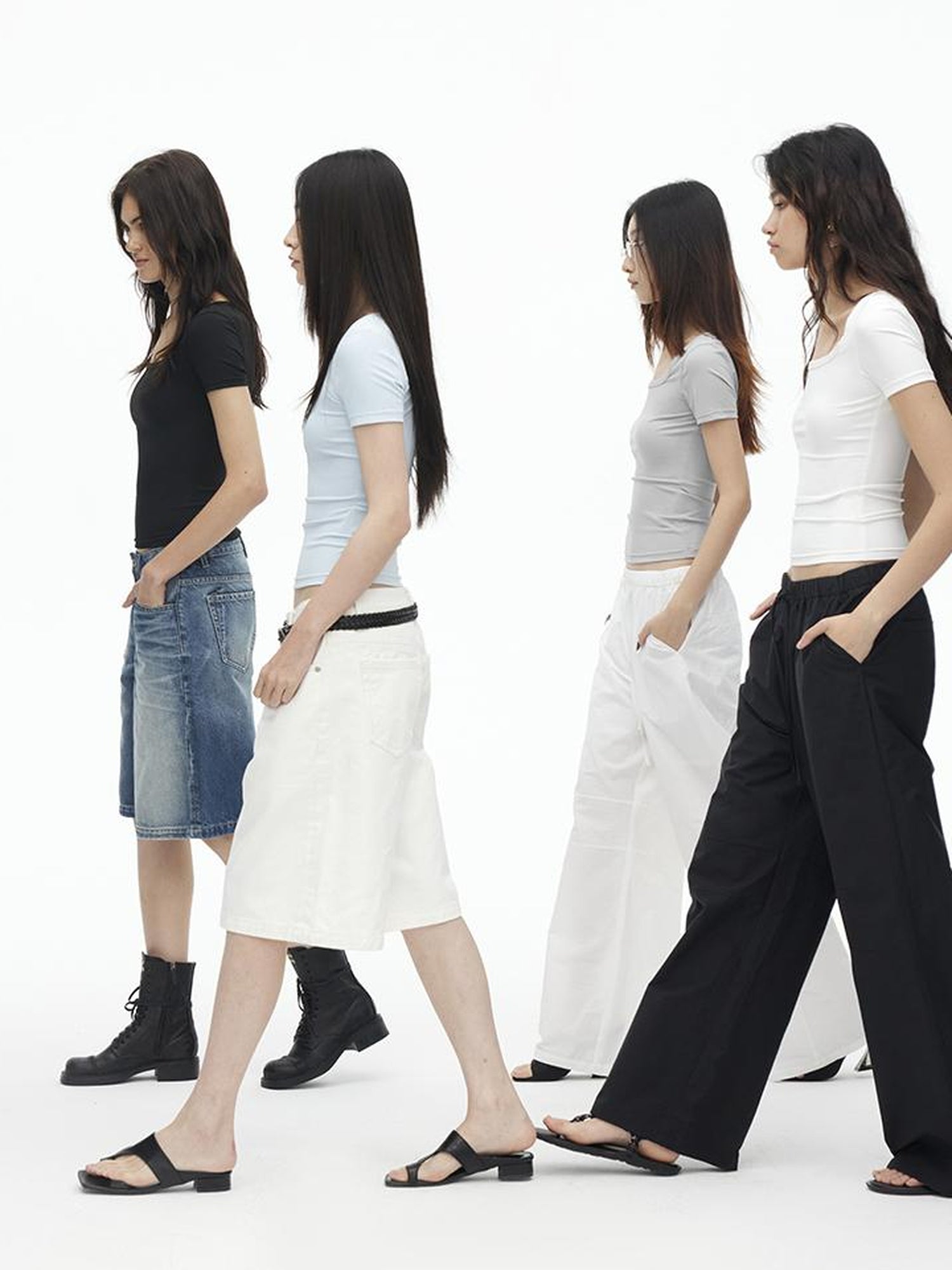 AFTADAWN Airy U Neck Motion Tee UV Cool Stretch Fit