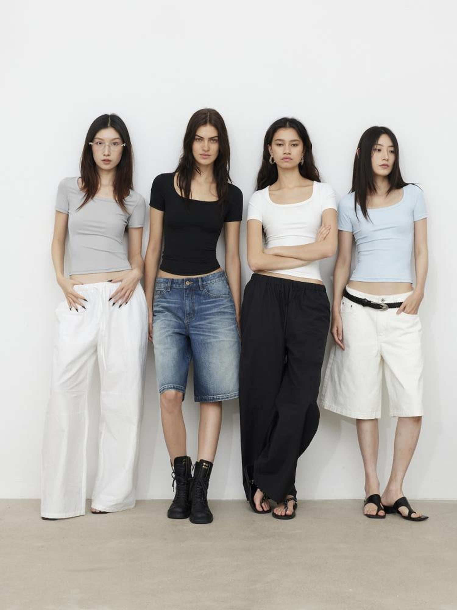 AFTADAWN Airy U Neck Motion Tee UV Cool Stretch Fit