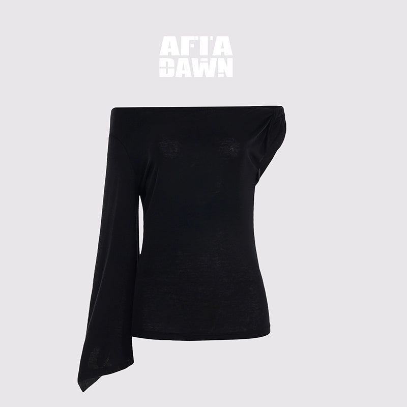 AFTADAWN_Asymmetric_One_Shoulder_Merino_Wool_Fitted_Top_MISSTT