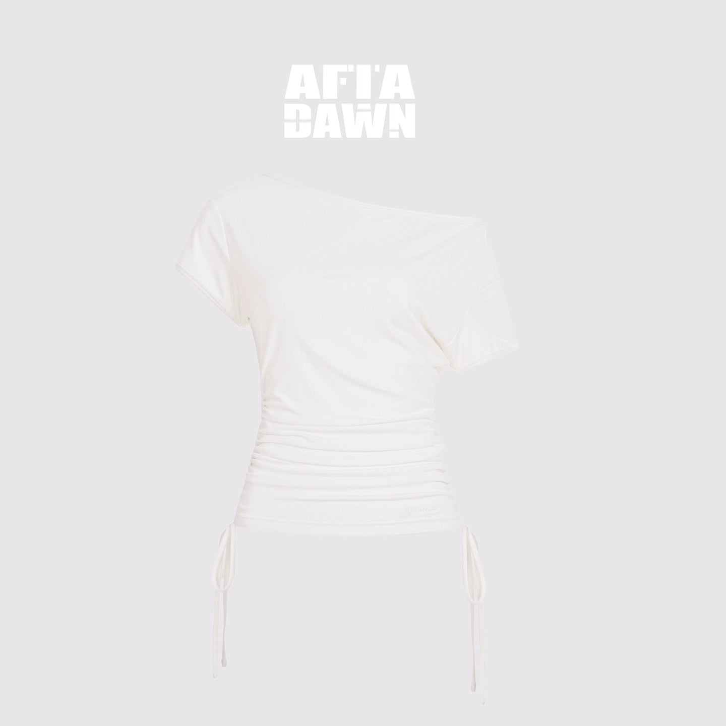 AFTADAWN_Asymmetric_Shoulder_Lyocell_Top_Black_White_MISSTT