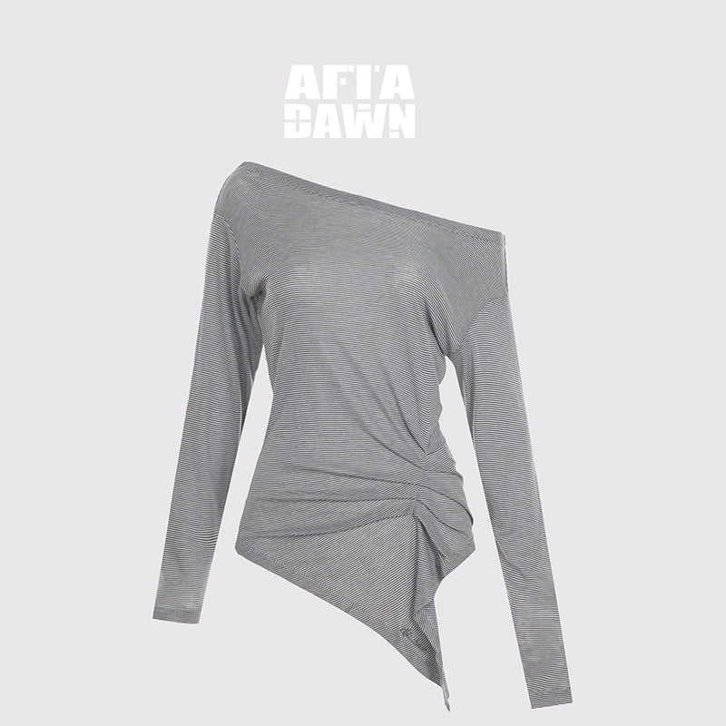 AFTADAWN_Asymmetric_Shoulder_Striped_Tencel_Wool_Stretch_Long_Sleeve_Top_MISSTT