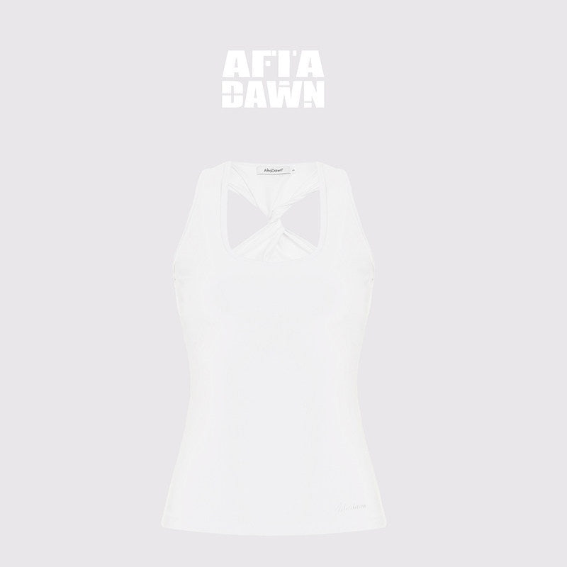 AFTADAWN_Asymmetric_Twist_Knot_Backless_U_Neck_Women&