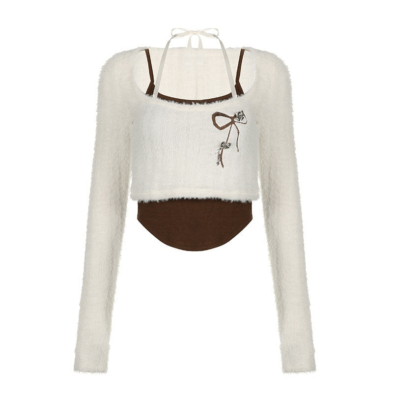 AFTADAWN_Butterfly_Embroidery_Glitter_Bow_Bat_Sleeve_Women&