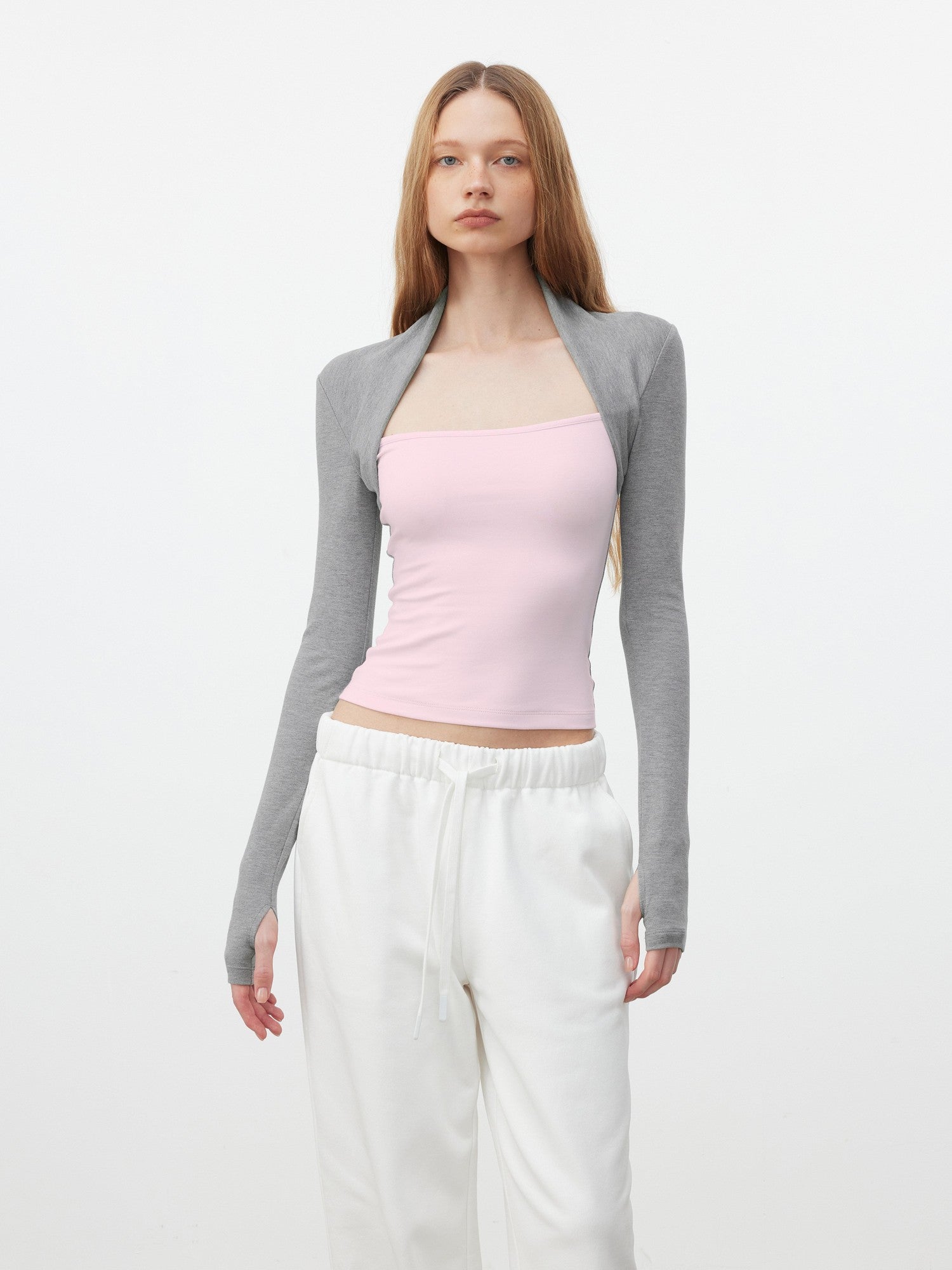 AFTADAWN Colorblock Spliced Square Neck Women&