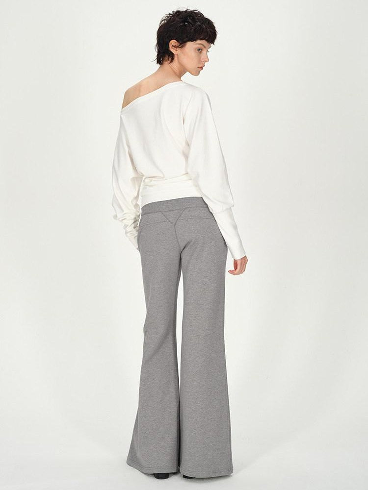 AFTADAWN Combed Siro Asymmetric Off Shoulder Layered Women&