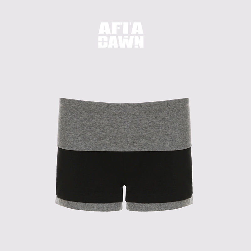 AFTADAWN_Cotton_Feel_Knitted_Back_Cami_Contrast_Waistband_Shorts_Set_MISSTT