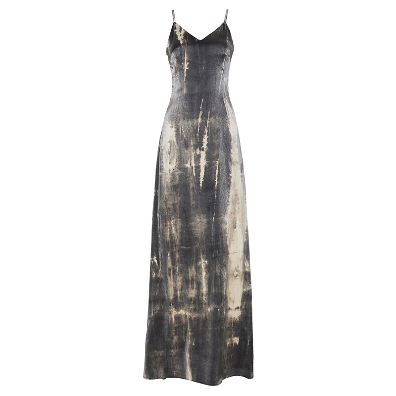 AFTADAWN_Cracked_Renaissance_Vintage_Ombre_V-Neck_Slip_Dress_MISSTT