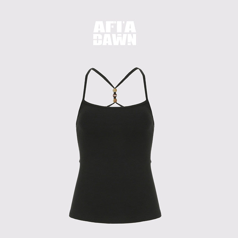 AFTADAWN_Cropped_Cross_Back_Beaded_Ribbed_Slim_Women&