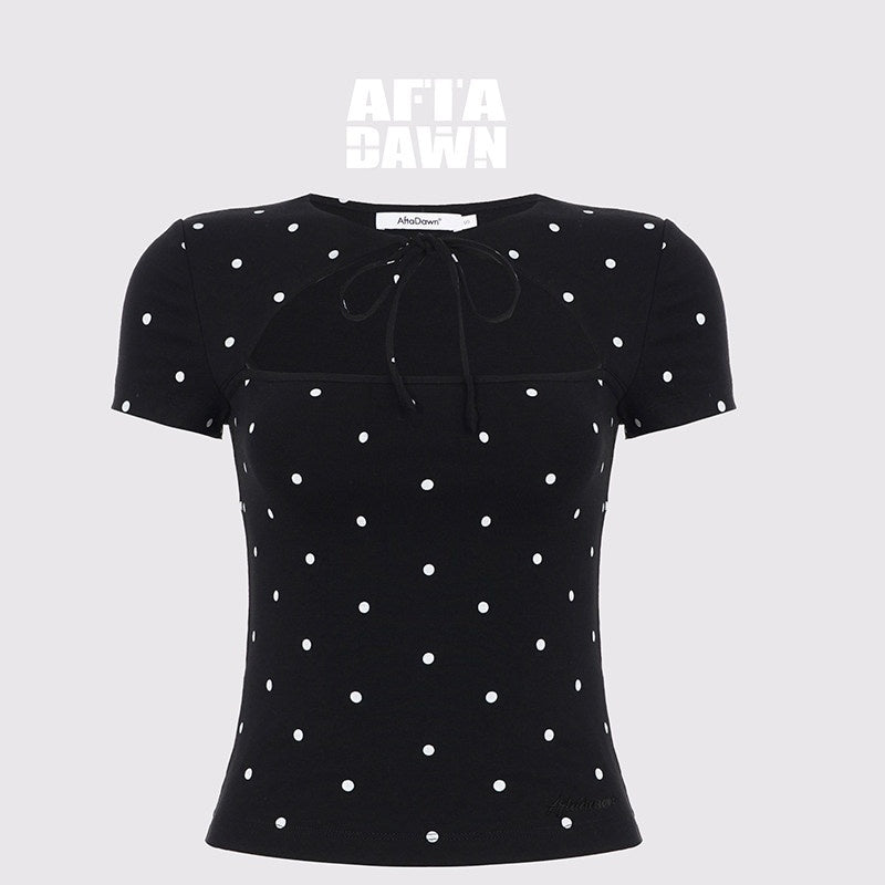 AFTADAWN_Cutout_Tie_Waist_Slim_Women&