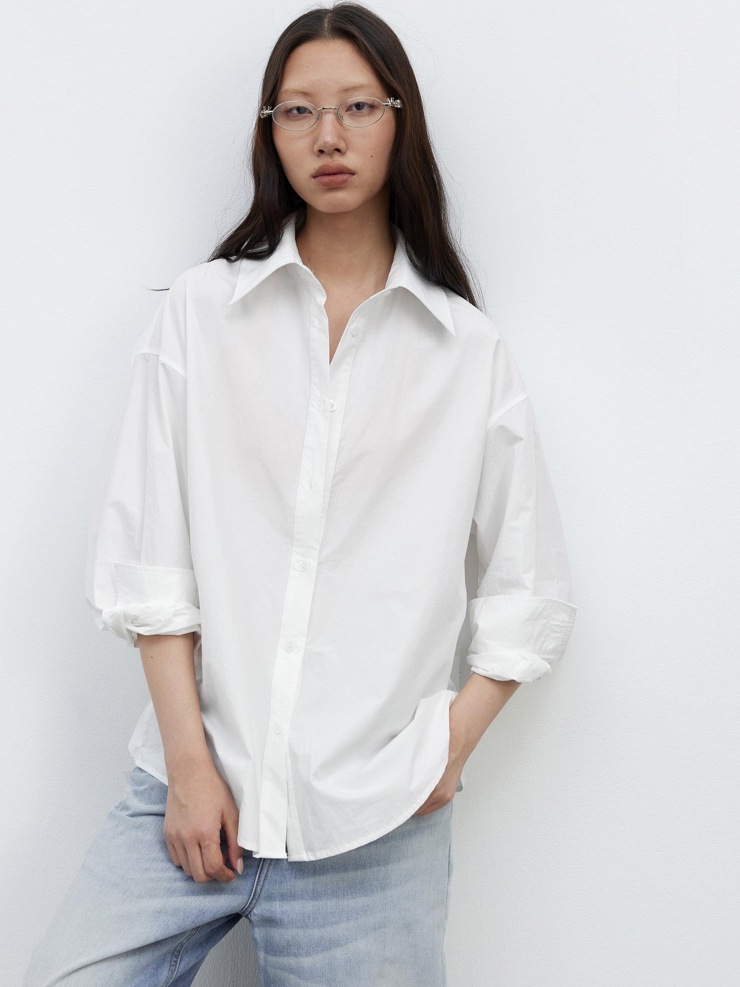 AFTADAWN Deconstructed Polo Collar Side Buckle Multiway Women&
