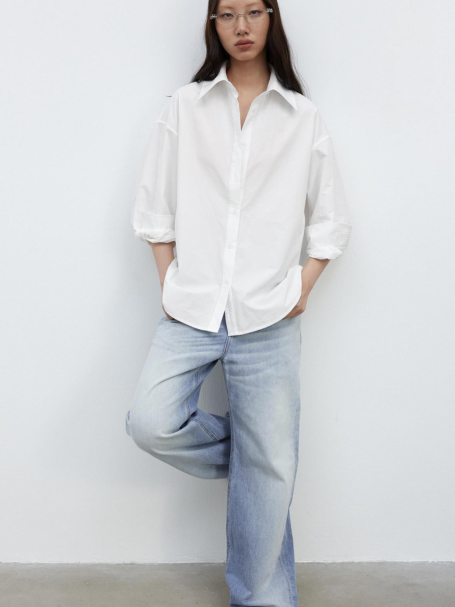 AFTADAWN Deconstructed Polo Collar Side Buckle Multiway Women&