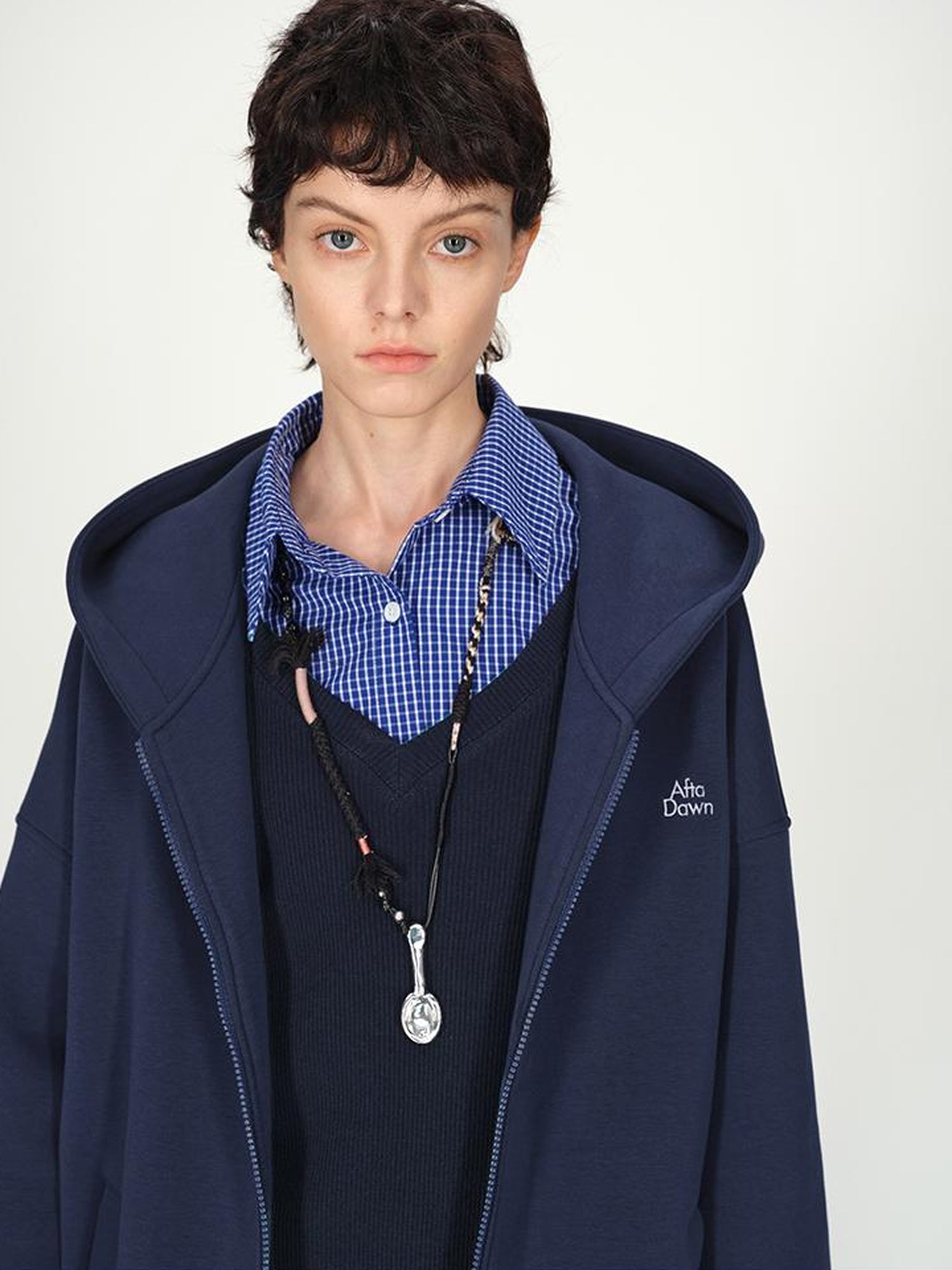 AFTADAWN Deep V-neck Layering Knit Sweater