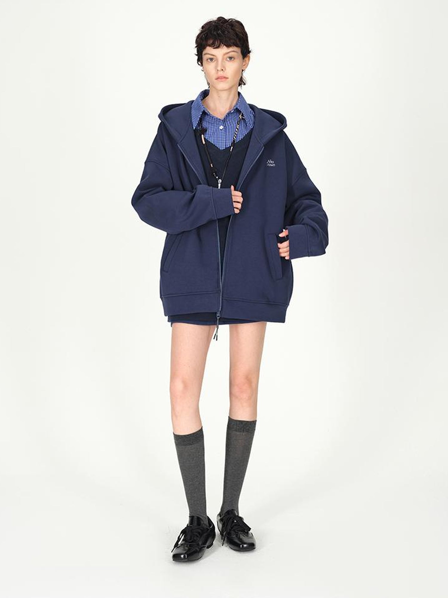 AFTADAWN Deep V-neck Layering Knit Sweater