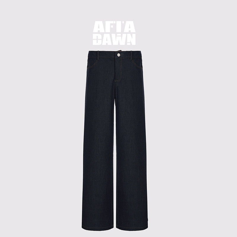 AFTADAWN_Denim_Blue_Back_Pocket_Logo_Embroidery_Women&