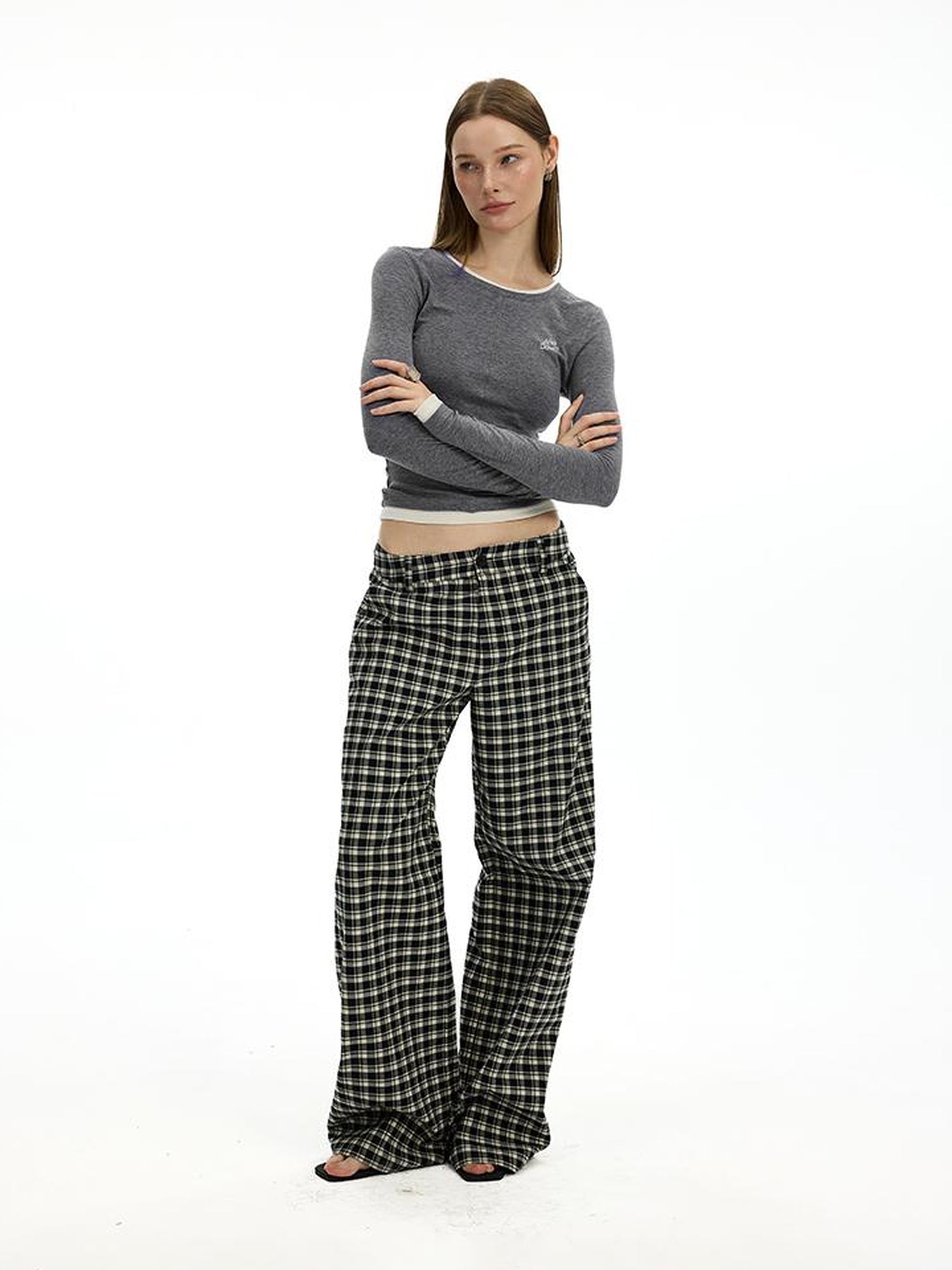 AFTADAWN Faux Two Tone Layered Tee With Tencel Merino Wool Blend