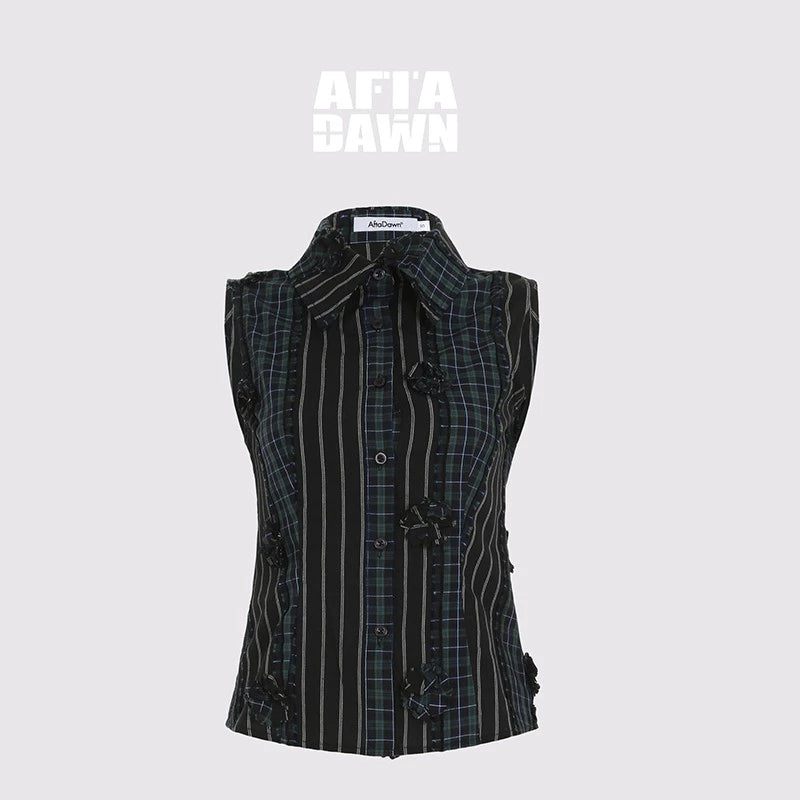 AFTADAWN_Floral_Grid_Cotton_Maxi_Skirt_With_Color_Block_MISSTT