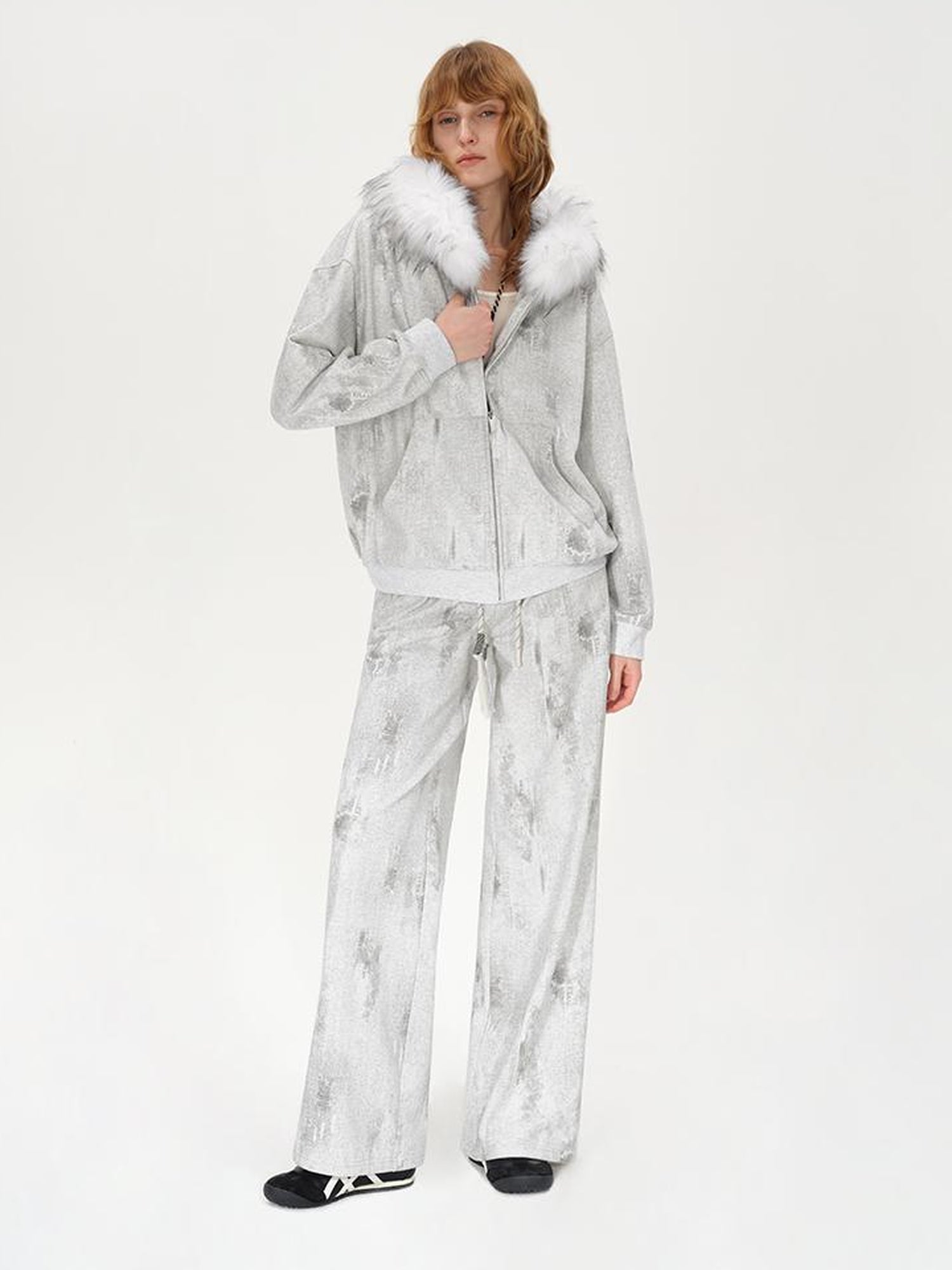 AFTADAWN Heavyweight Wax Dyed Detachable Hoodie Zip Up