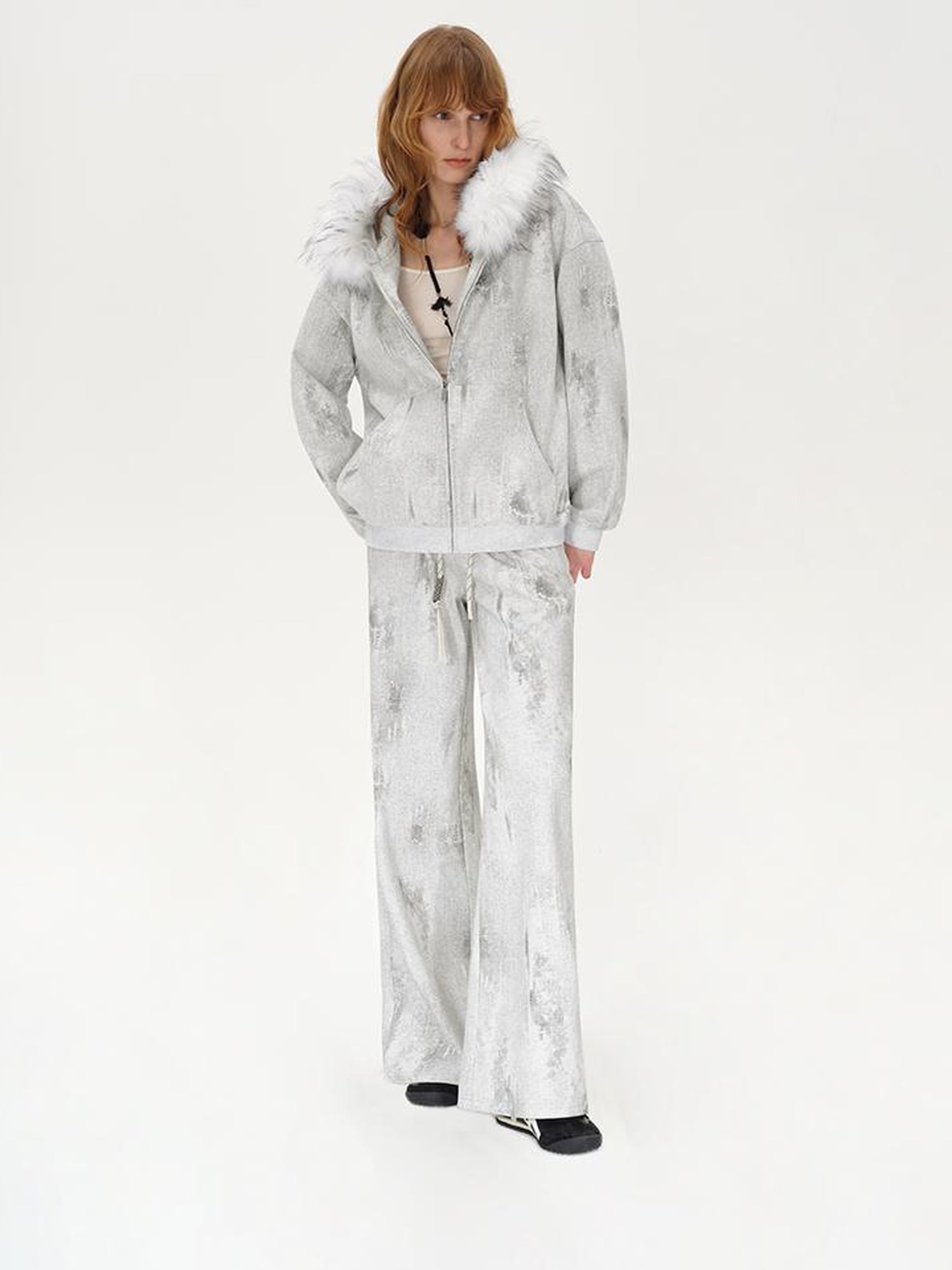 AFTADAWN Heavyweight Wax Dyed Detachable Hoodie Zip Up