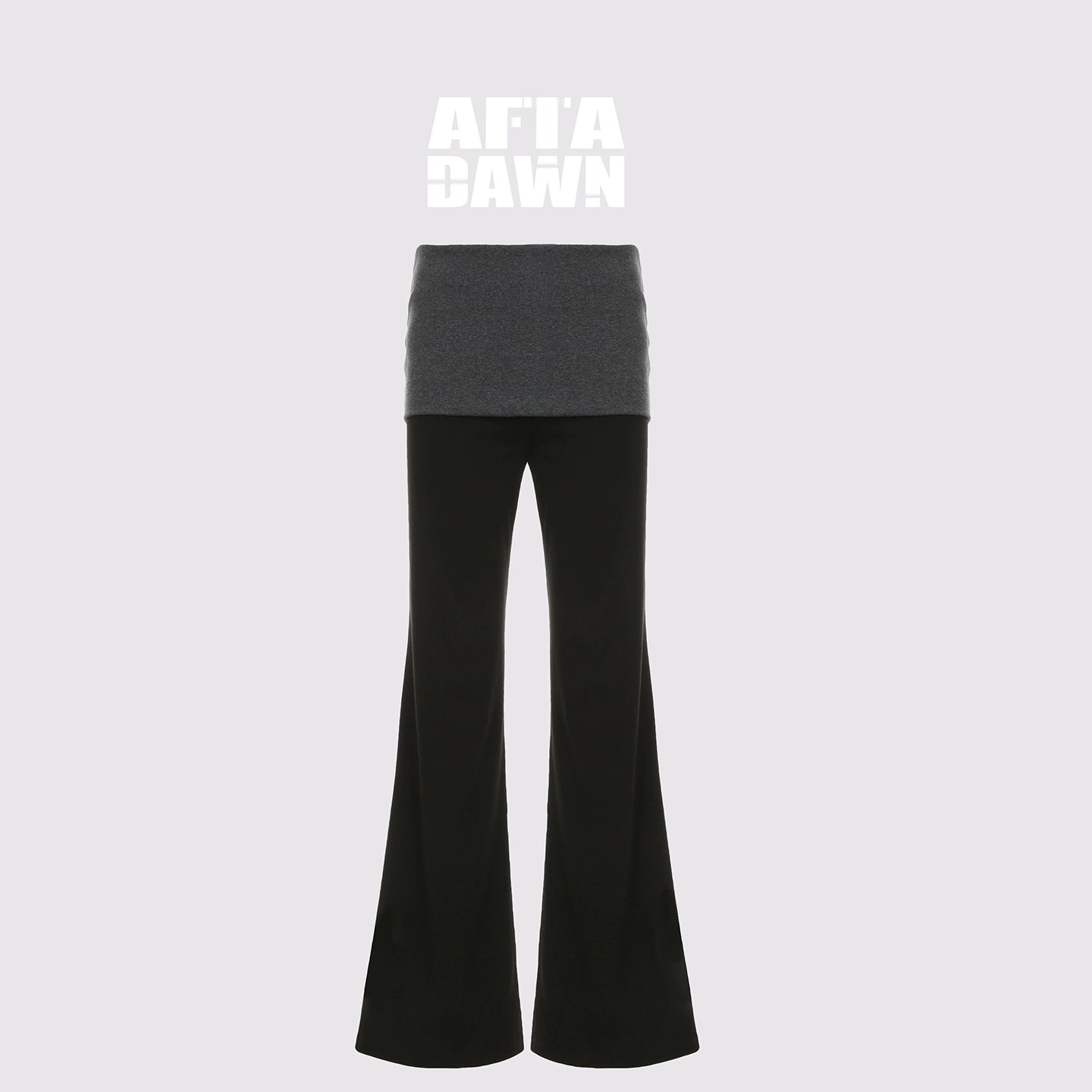 AFTADAWN_High_Elasticity_Contrast_Backless_Halter_Top_with_Tapered_Waist_Fold_Pants_MISSTT