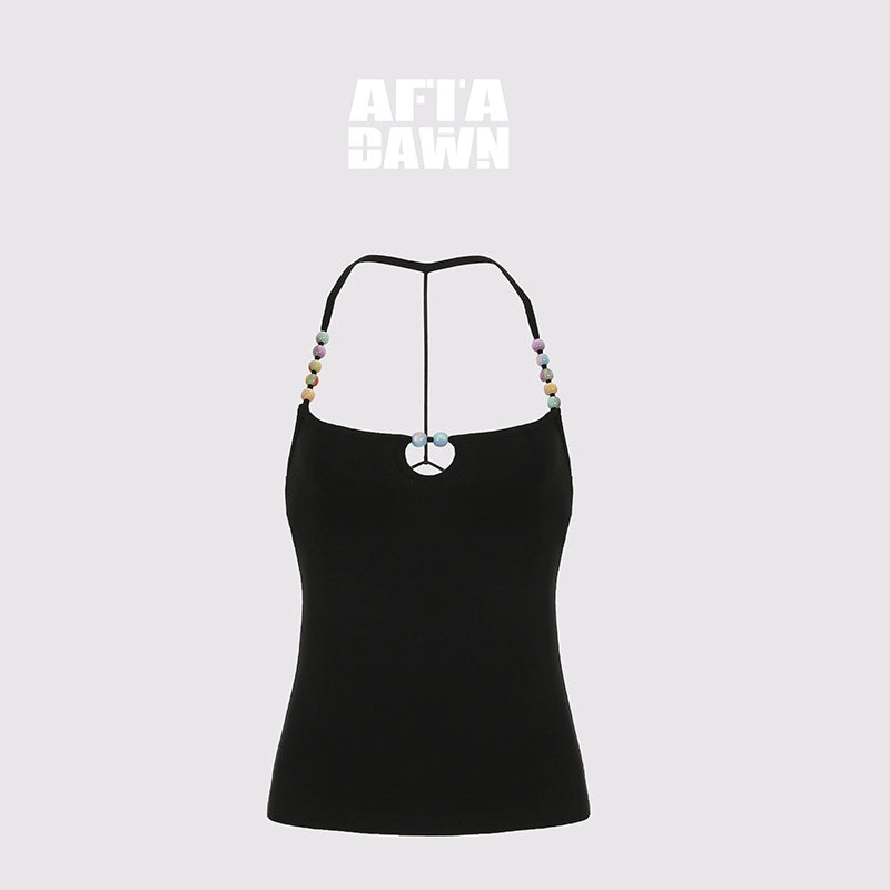 AFTADAWN_High_Neck_Ribbed_Cotton_Backless_Beaded_Detail_Tank_Top_MISSTT