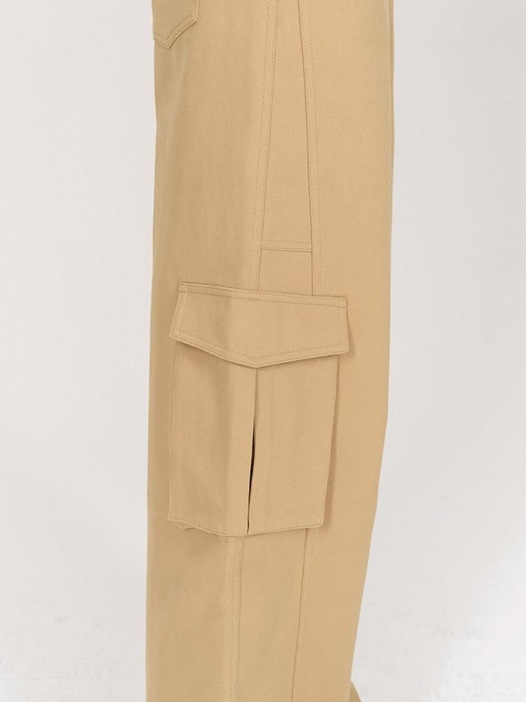 AFTADAWN Khaki Deconstructed 3d Pocket Cargo Women&