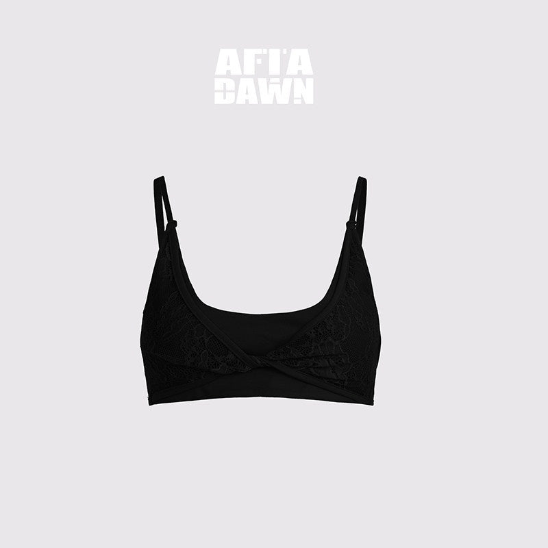 AFTADAWN_Lace_Spliced_Removable_Padded_Slim_Fit_Women&