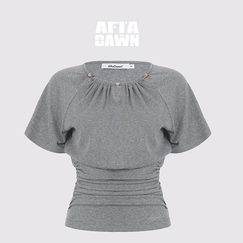 AFTADAWN_Ladies_V-Neck_Beaded_Waist_Detail_Modal_Top_MISSTT