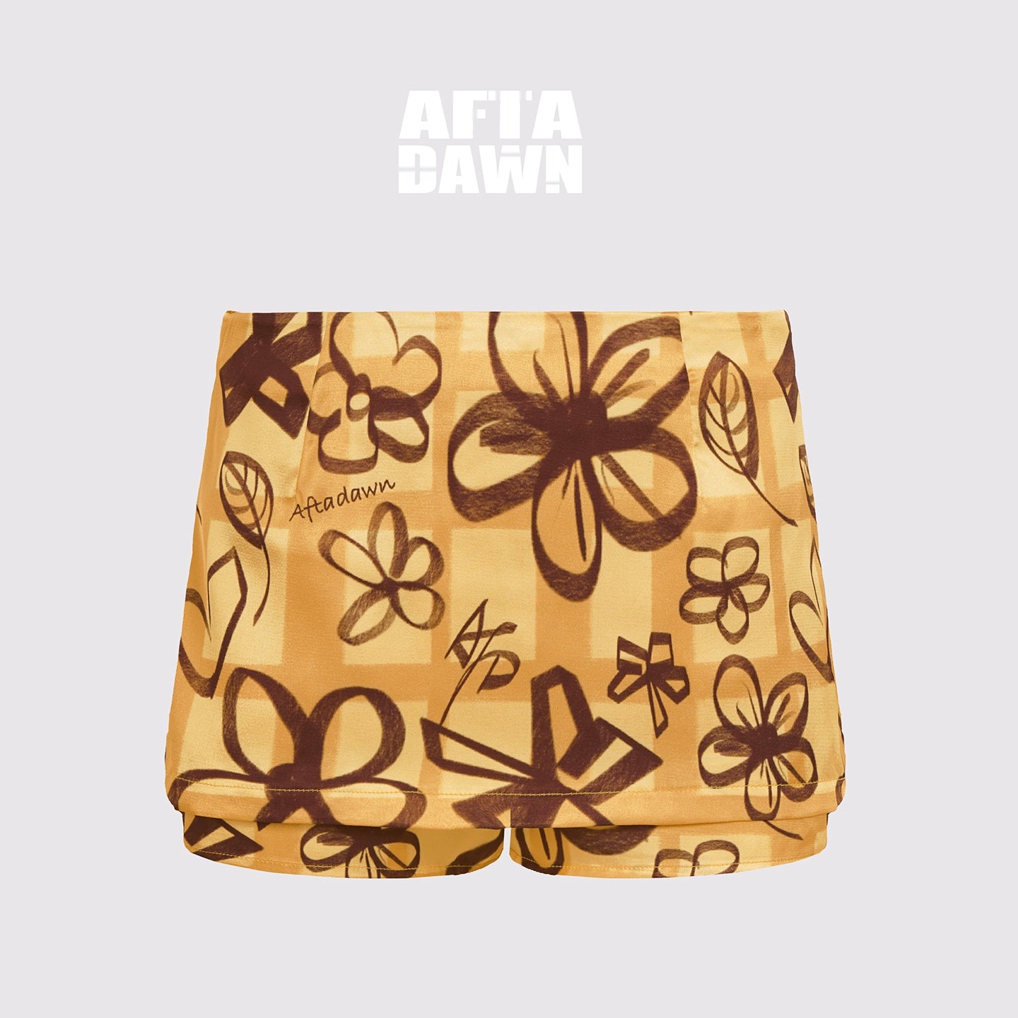 AFTADAWN_Low_Waist_Plaid_Print_A_Line_Skort_Shorts_MISSTT