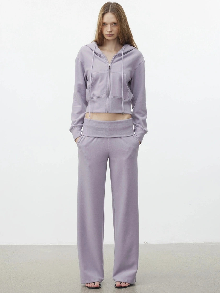 AFTADAWN Lyocell Relaxed Hoodie & Pants Set Sport Suits
