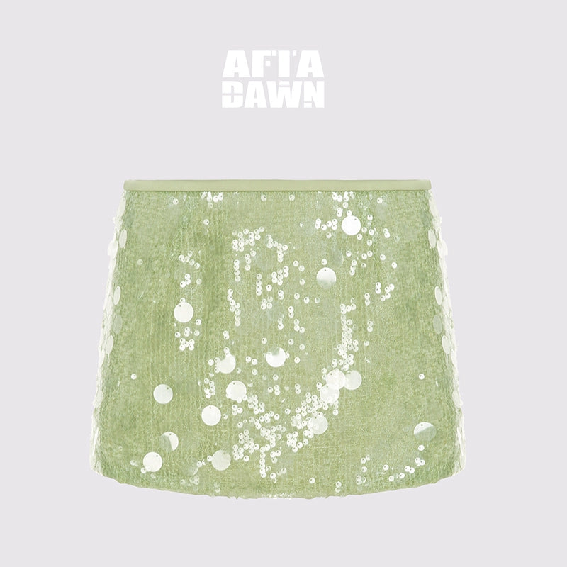 AFTADAWN_Mesh_Irregular_Sequin_Skirt_Low_Waist_Vacation_Style_MISSTT