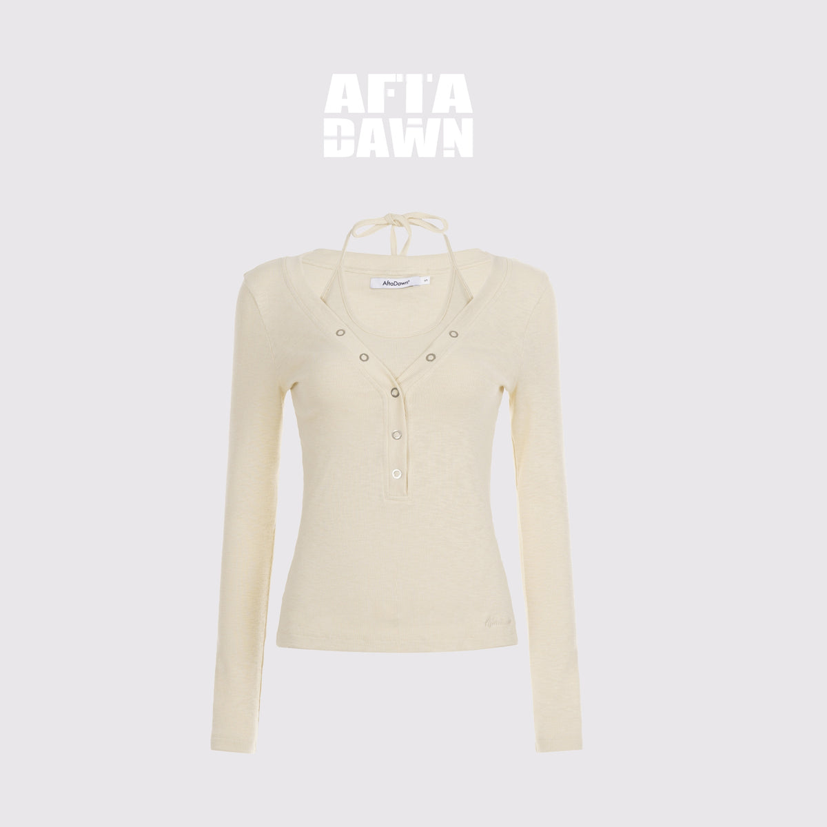AFTADAWN_Mock_Layered_Metal_Element_Slim_Fit_Women&