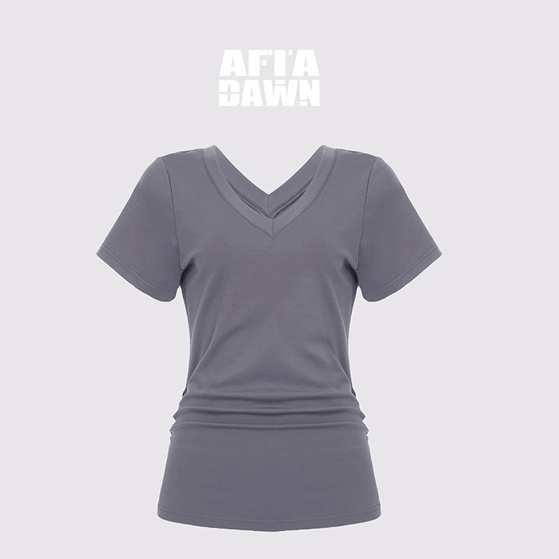 AFTADAWN_Modal_V-Neck_Reversible_Layered_Waist_T-Shirt_MISSTT