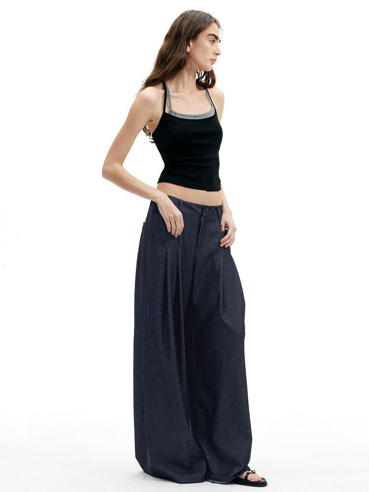 AFTADAWN Modal Wrinkle Resistant Pleated Waistband Women&