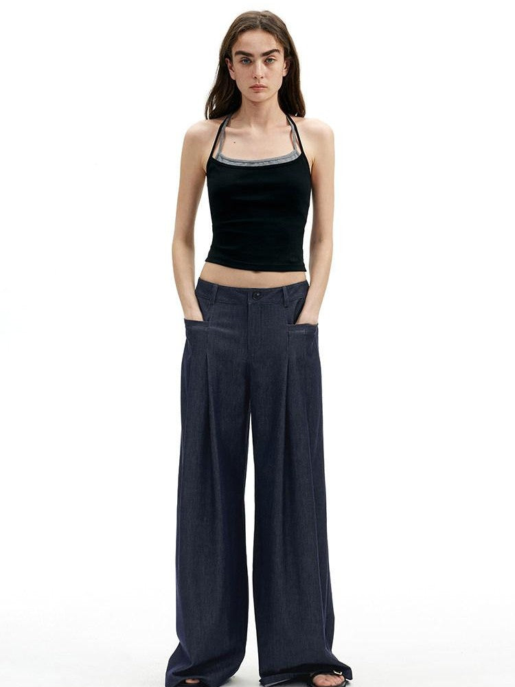 AFTADAWN Modal Wrinkle Resistant Pleated Waistband Women&