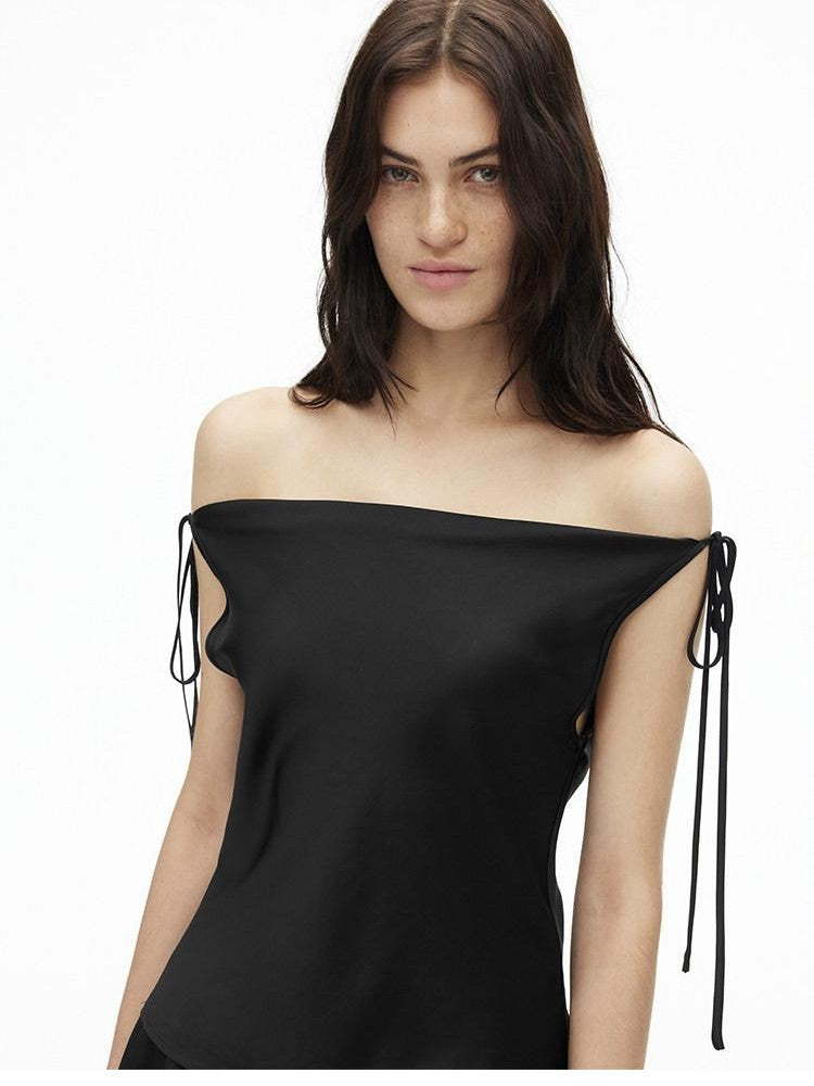 AFTADAWN Multiway One Shoulder Sleeveless Women&