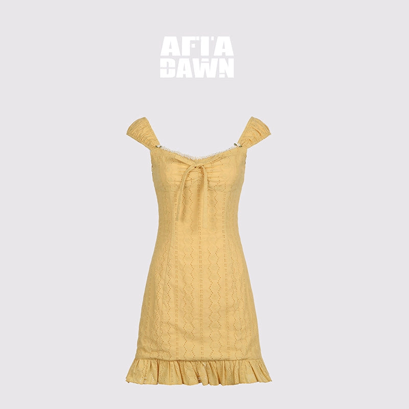 AFTADAWN_Orange_Glow_Embroidered_Cutout_Flounce_Hem_Sundress_MISSTT