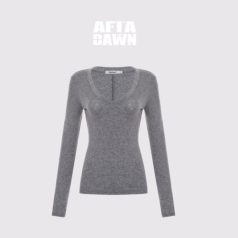 AFTADAWN_Pleated_V-neck_Waist_Cinch_Women&