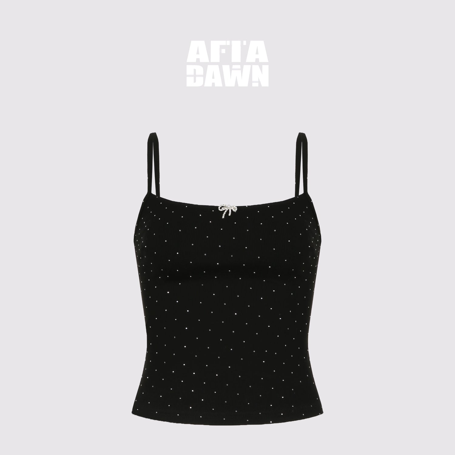 AFTADAWN_Polka_Dot_Crystal_Bow_Detachable_Knit_Camisole_MISSTT