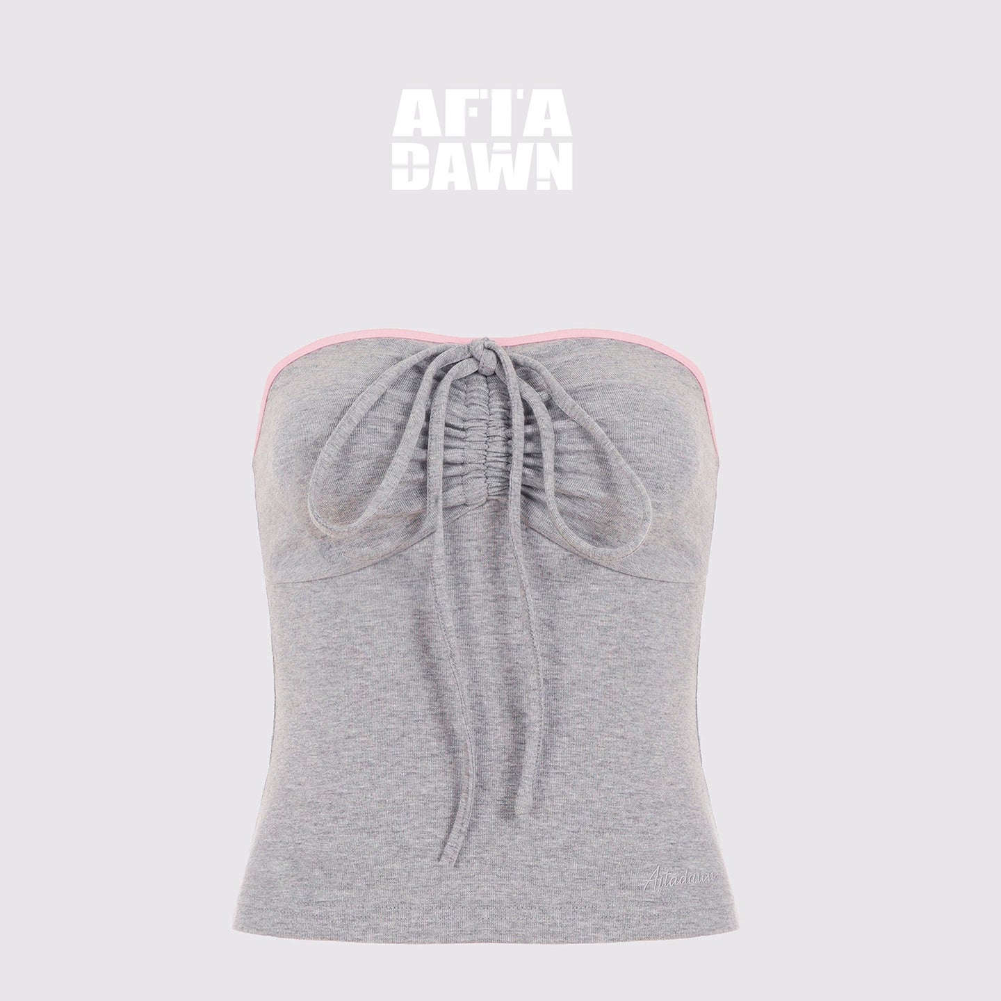 AFTADAWN_Regenerated_Fiber_Color_Block_Twist_Front_Halter_Top_Trousers_Set_MISSTT