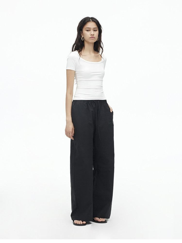 AFTADAWN Relaxed Pleated Split Scimitar Women&