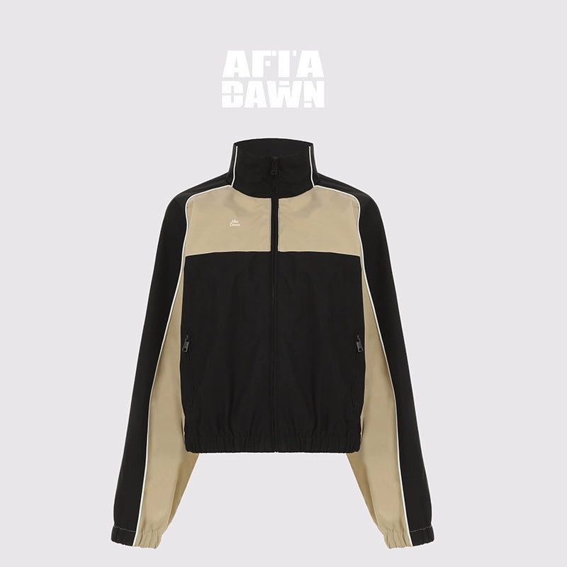 AFTADAWN_Retro_Color_Block_Stand_Collar_Loose_Sports_Jacket_MISSTT
