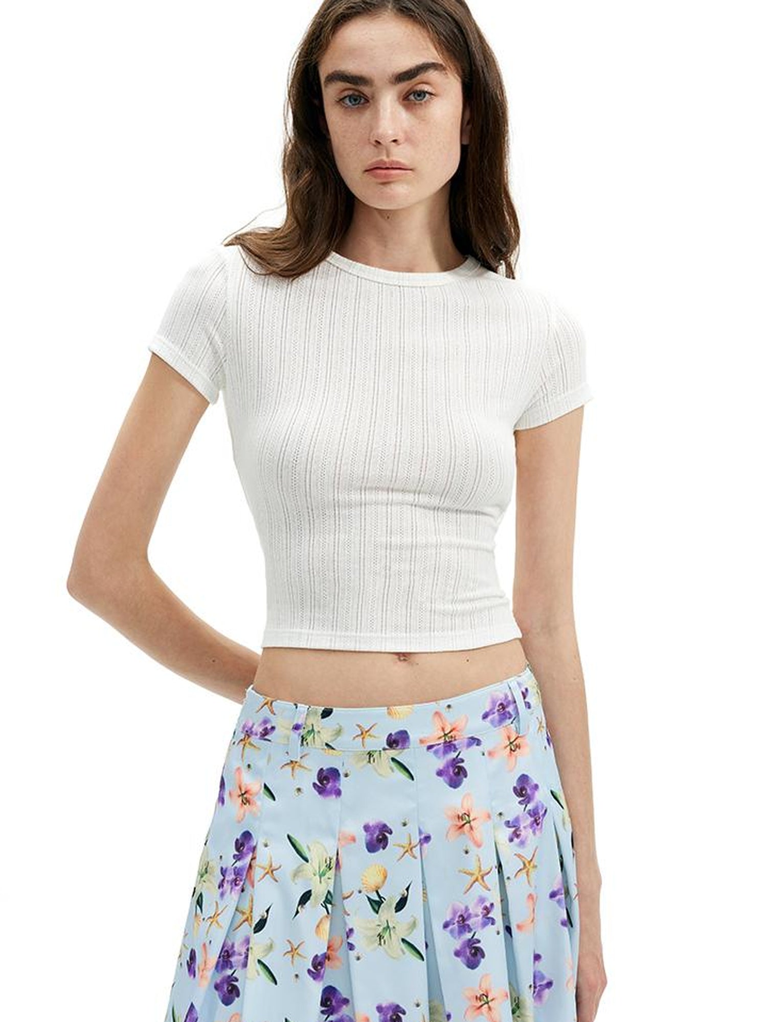 AFTADAWN Reversible Knotted Backless Crop Top