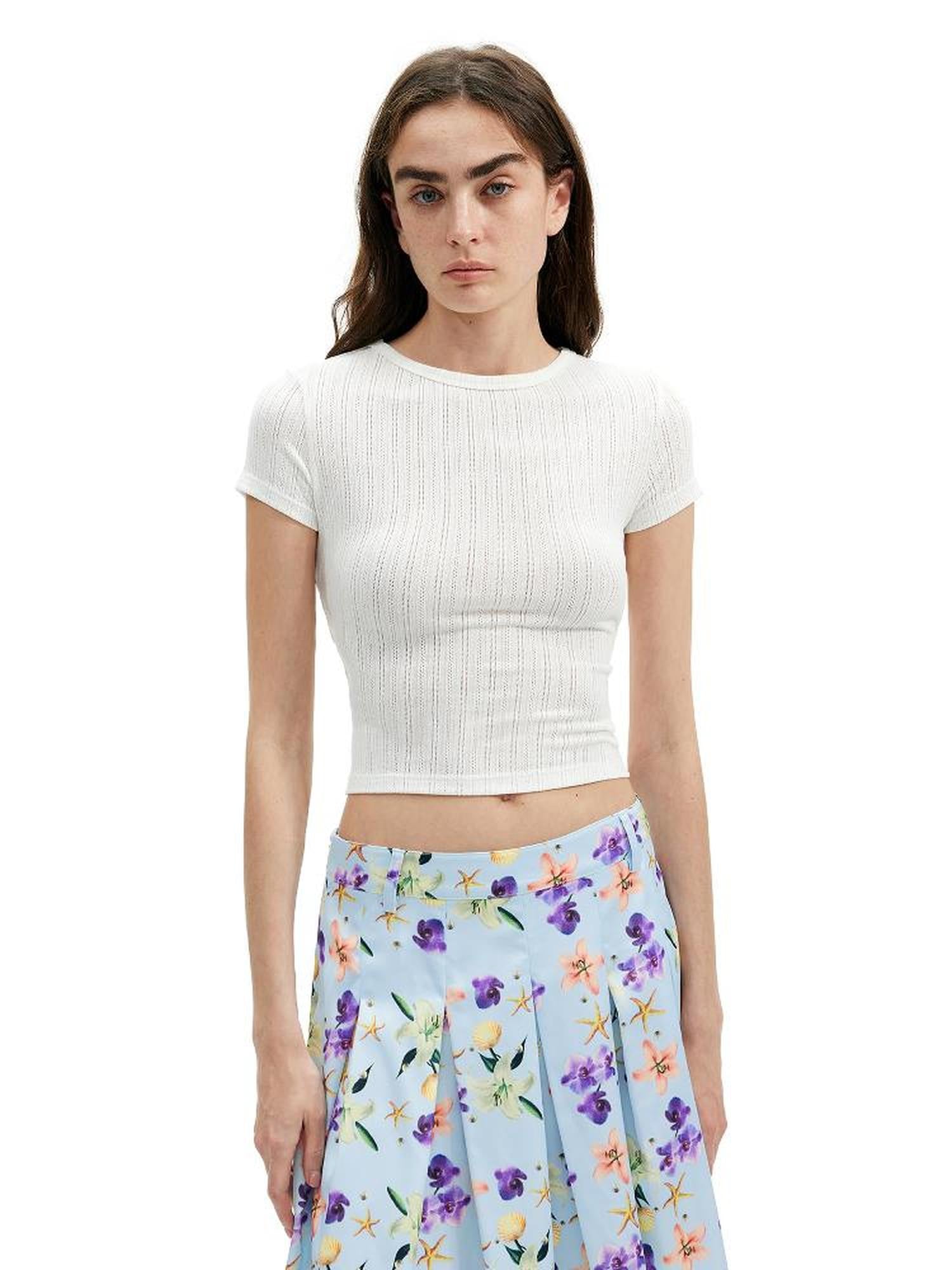 AFTADAWN Reversible Knotted Backless Crop Top