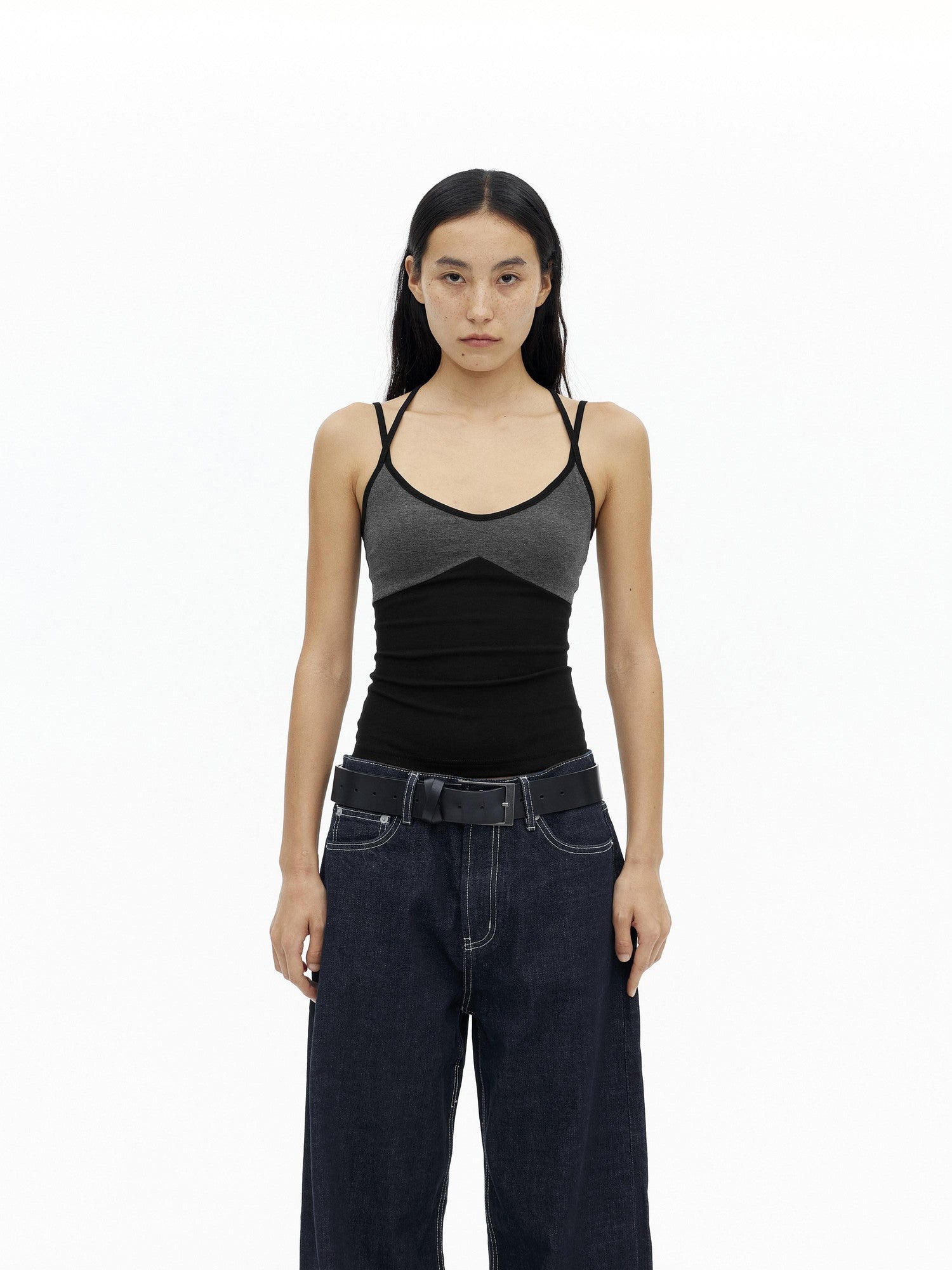 AFTADAWN Ribbed Crisscross Open Back Women&