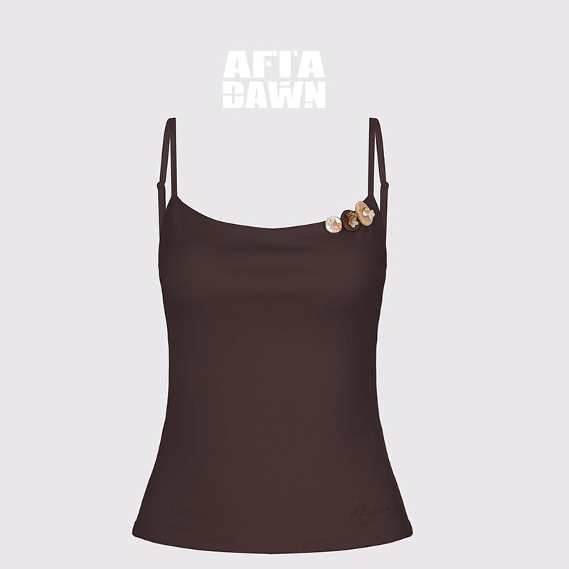 AFTADAWN_Ribbed_Three_Button_Thin_Straps_Cropped_Women&
