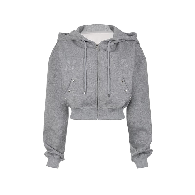 AFTADAWN_Short_Gray_Distressed_Studded_Oversized_Crop_Hoodie_Skirt_Set_MISSTT