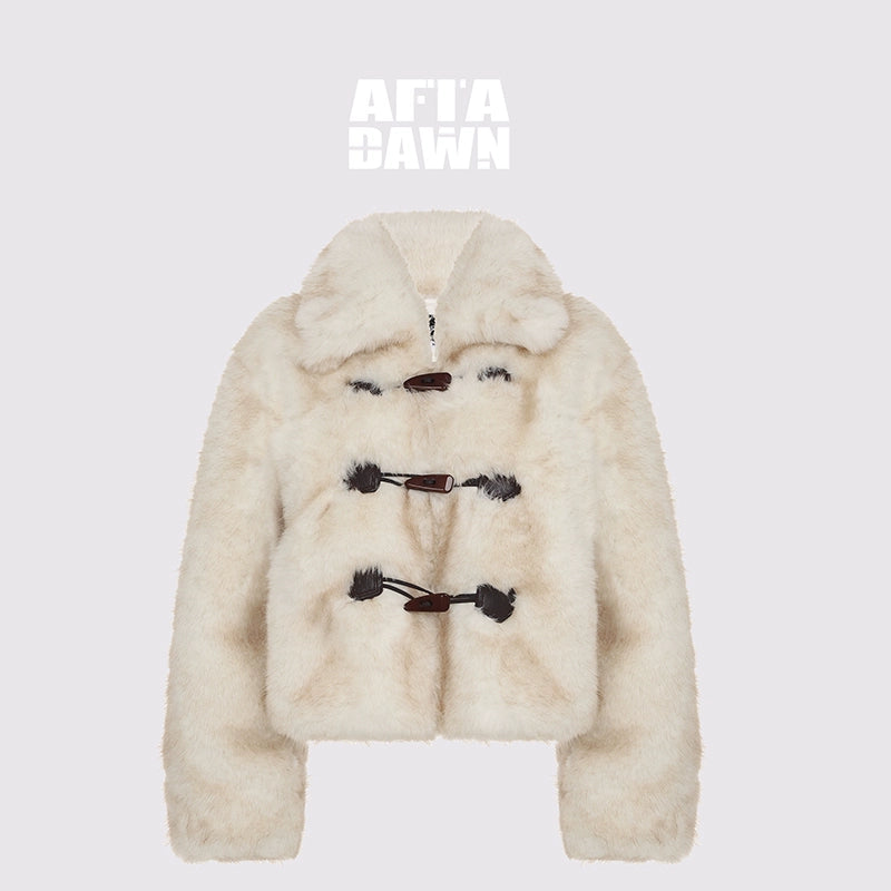 AFTADAWN_Silver_Fox_Fur_Collar_Short_Eco_Friendly_Coat_MISSTT