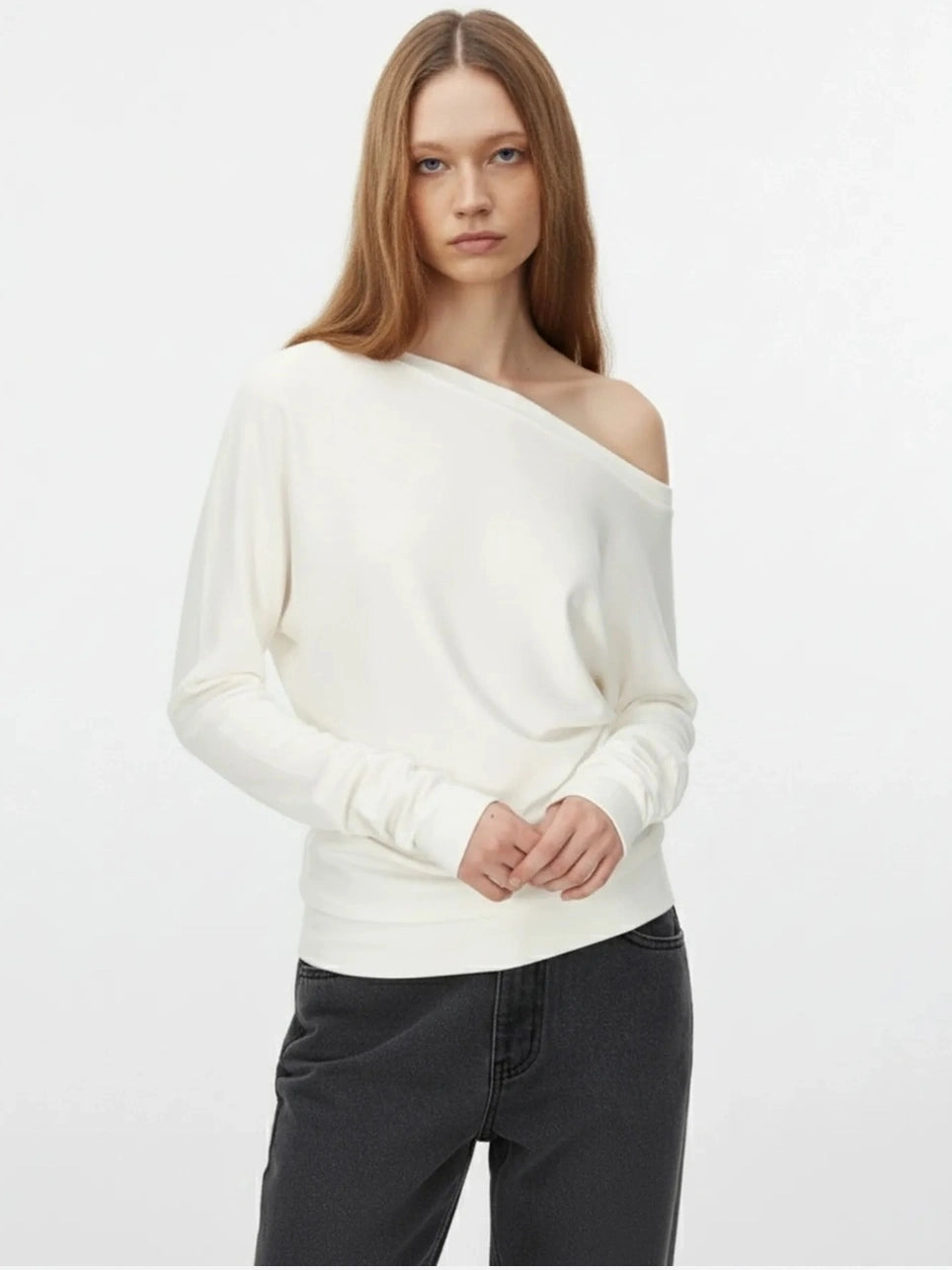 Soft Cotton Layered Slouchy T-shirt T-shirt